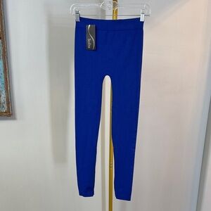 Sofra Vibrant Blue Leggings NWT